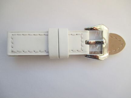 Ремень для часов белый Mario Notti 22 мм