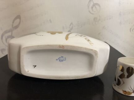 Фарфоровый штоф лфз Виноград