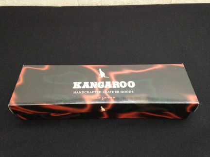 Мужской кожаный ремень kangaroo. Новый
