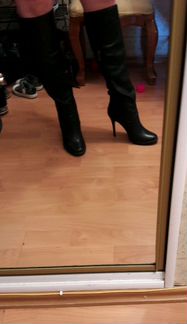 Сапоги кожанные европейка maskotte