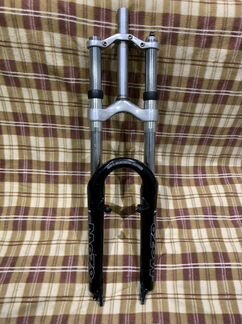 Вилка. Двухкоронная 140 хода пружина масло воздух