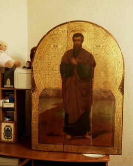 Икона по золоту Святой Апостол Иаков Алфеев