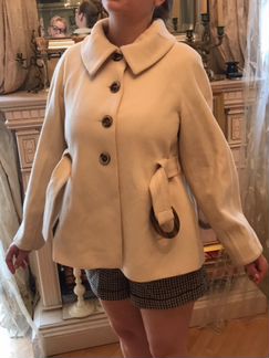 Пальто белое