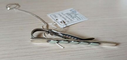 Зажим для галстука серебро