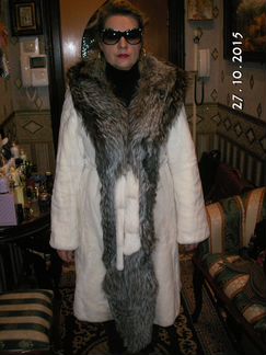 Шуба из стриженного бобра