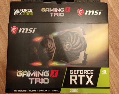 Видеокарта MSI GeForce RTX 2080 gaming X trio