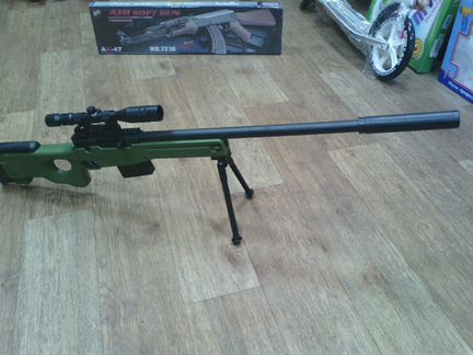Детская снайперская пневмат. винтовка AWP 703A