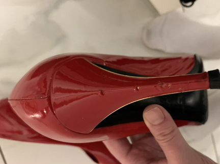 Красные лодочки Saint Lauren, 38 размер