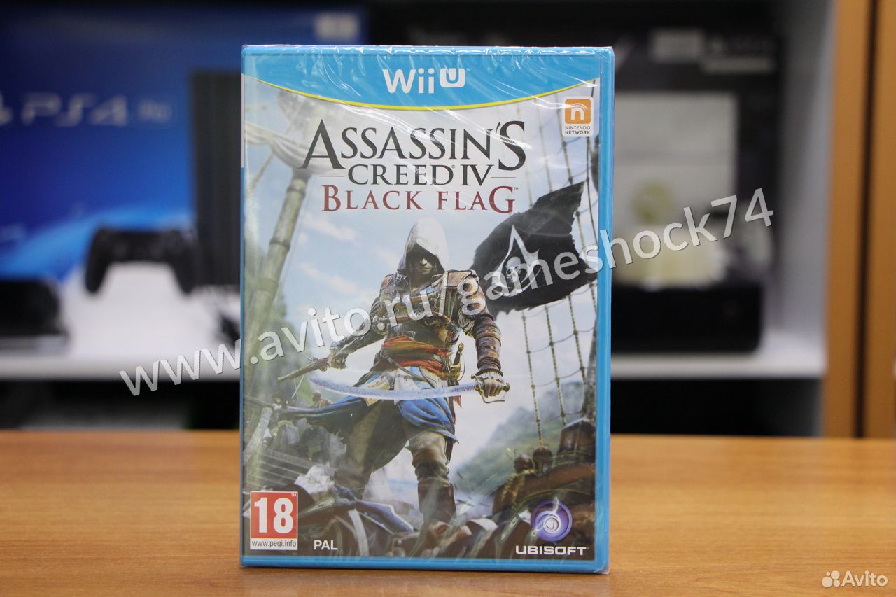 83512003625  Assassins Creed IV - Black Flag - Wii U Новый 