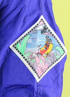 Анорак, олимпийка 80х 90х Hotdogger-Cobalt, винтаж