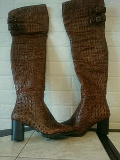 Ботфорты натуральная кожа натуральный мех известны