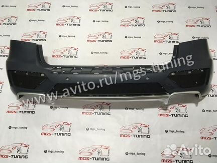 Задний бампер + диффузор Mercedes ML 63 AMG w166