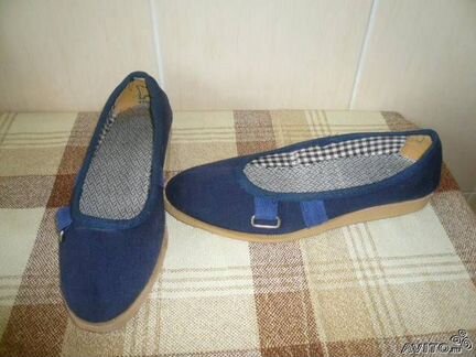 Тапки кожа и ткань, шлёпанцы, туфли, лапти р.36-38