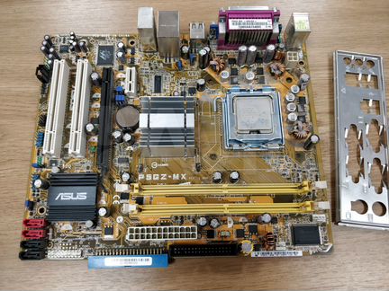 Материнская Asus P5GZ-MX с CPU и памятью