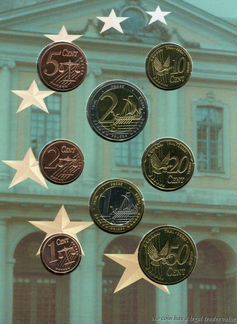 Швеция 2003 Набор пробных монет евро в буклете 8шт