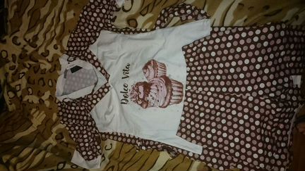 Пеньюар тройка трикотажный фирмы Натали