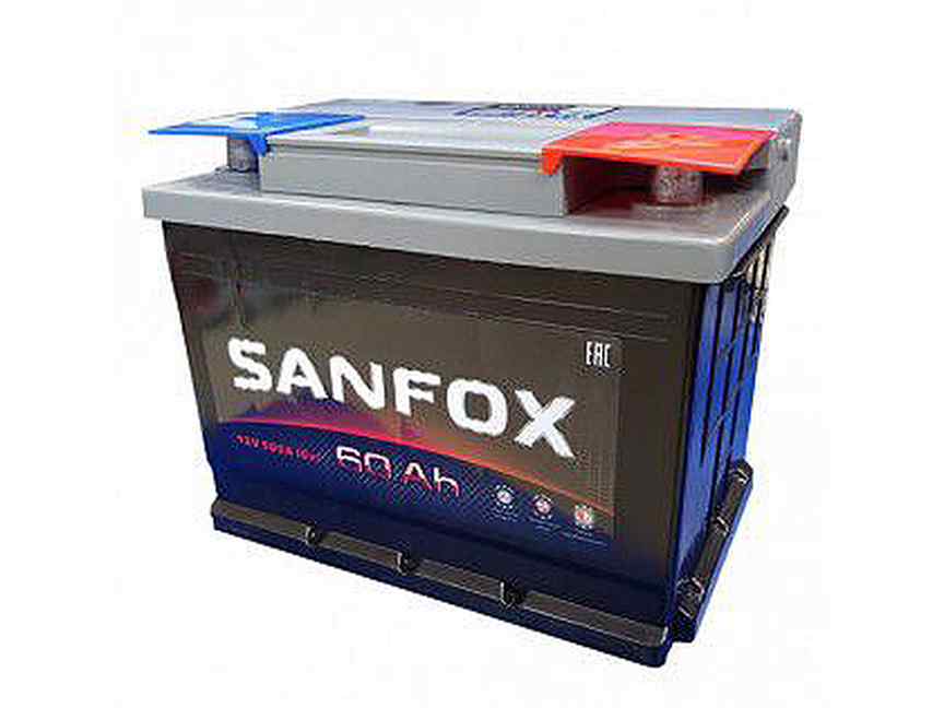 Аккумуляторы обратной полярности купить в москве. Аккумулятор SANFOX 60ah. SANFOX 60 Ah. SANFOX 60ah 500a ОП. Аккумулятор SANFOX 60.