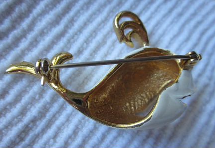 Брошки винтаж Кит Черепаха Перуанцы Пара