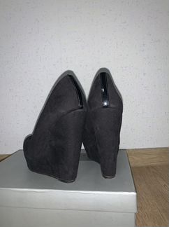 Туфли черные на платформе