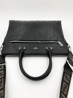 Сумка fendi Фенди мужской портфель черный