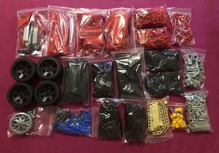 Lego Лего 8145 Racers Ferrari 599 GTB Fiorano 1:10