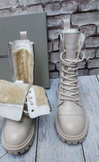 Зимние ботинки Balenciaga на грубой подошве