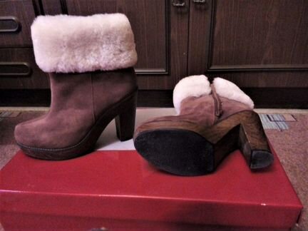 Ботильоны Carlo Pazolini зимние коричневые