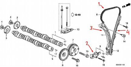 Комплект для замены грм Хонда Аккорд 7 (оригинал)