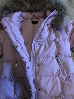 Зимнее пальто пуховик для девочки, 116