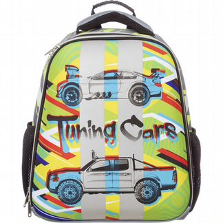 Ранец №1 School Basic Tuning Cars, 2 отделения, ортопедическая спинка