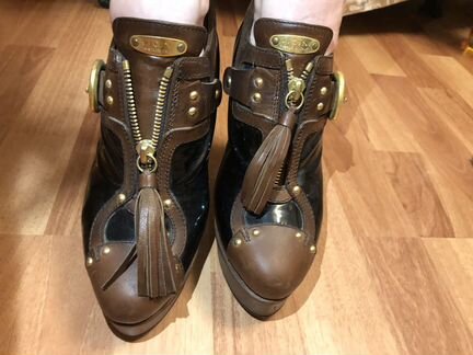 Стильные кожаные ботильоны vicini, vero cuoio,37