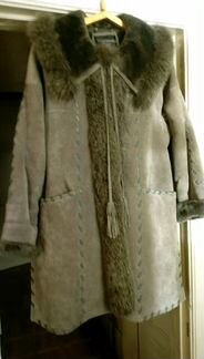 Дубленка verismo натуральная серая размер 44-46