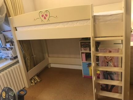 Детская кровать-чердак Meblic (Меблик) с матрасом