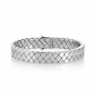 Bottega veneta браслет серебро массив
