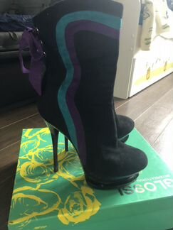 Сапоги замшевые