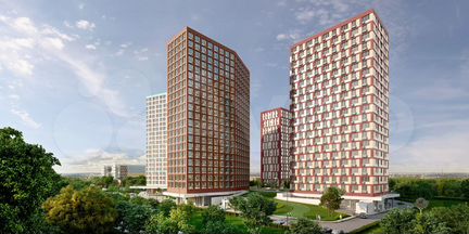 1-к апартаменты, 42.9 м², 19/21 эт.