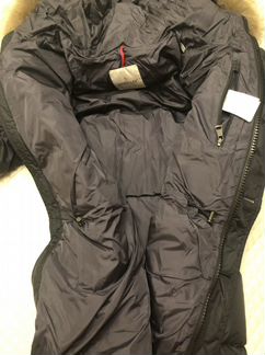 Пуховик мужской Moncler 1 с натуральным мехом ориг