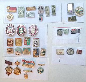 Значки Города, памятники