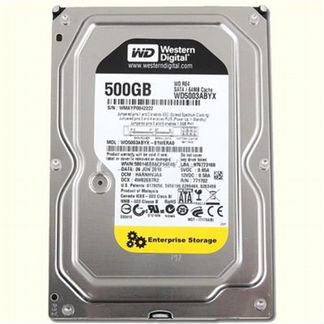 Жесткий диск HDD 500Gb Western Digital, SATA-II, 64Mb, 7200rpm, Enterprise RE4 WD5003abyx