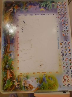 Стол со стулом и доской для меля