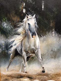 Картина Белая Лошадь