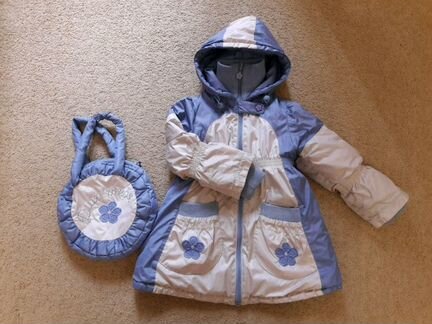 Куртка-пальто Батик на девочку 98-104. Весна, ос