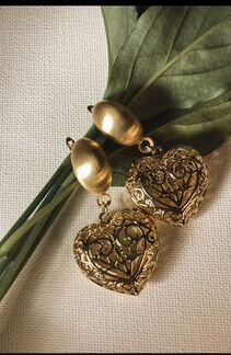 Серьги сердце