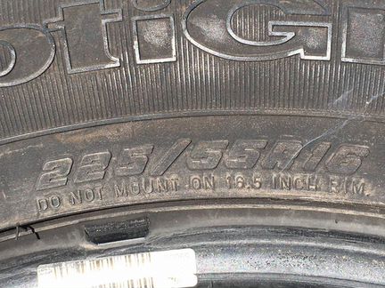 4 шт. Goodyear Optigrip 225/55R16 лето, Германия