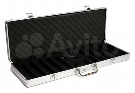 Алюминиевый кейс на 500 фишек