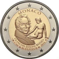 Монако 2 евро 2018 Франсуа Бозио Proof