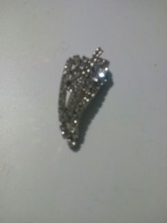 Винтажная брошь 50-х годов листик