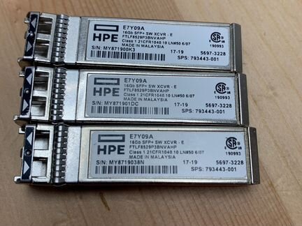 Трансивер sfp+ hpe