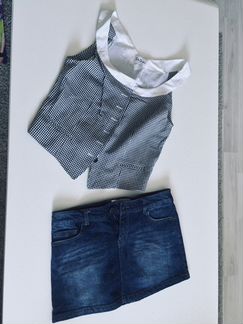 Комплект (юбка, футболка)