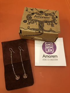 Серьги Amorem украшение со смыслом